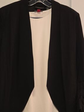 Halogen Black Open-Front Blazer